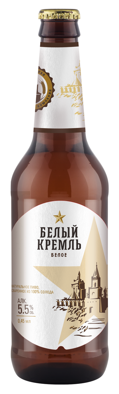 Пиво Белый Кремль белое светлое пшеничное нефильтрованное ...