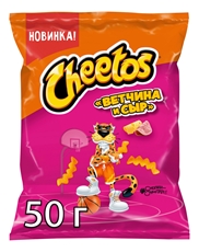 Снеки Cheetos ветчина и сыр, 50г
