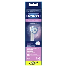 Насадки Oral-B Sensitive Clean для электрической зубной щетки EB60, 4шт