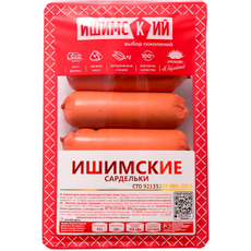 Сардельки Ишимский Мк свиные вареные ГОСТ, 450г