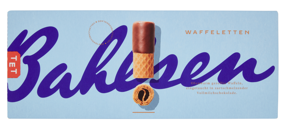 Трубочки вафельные Bahlsen с молочным шоколадом, 100г