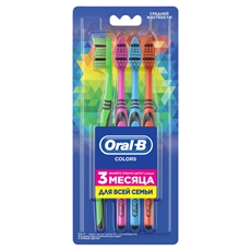 Зубная щетка Oral-B Colors средняя, 4шт