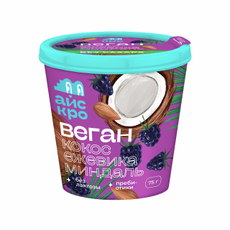 Десерт замороженный Айскро Веган Кокос, ежевика и миндаль без лактозы без сахара, 75г