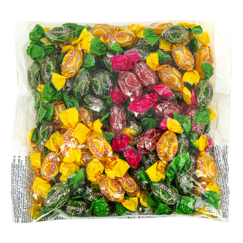 Карамель Kdv леденцовое ассорти с соком, 500г
