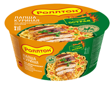 Лапша быстрого приготовления Роллтон По-домашнему куриная острая, 90г