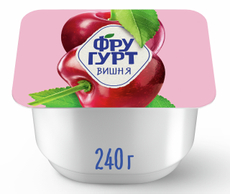 Йогурт Фругурт фруктовый вишня 2%, 240г