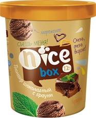 Мороженое Nice Box шоколад с брауни 12%, 220г