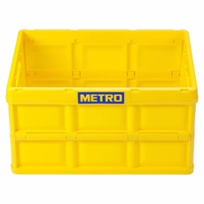 METRO PROFESSIONAL Ящик для хранения складной желтый 46л, 53 x 36 x 29.5см