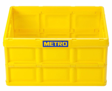 METRO PROFESSIONAL Ящик для хранения складной желтый 46л, 53 x 36 x 29.5см