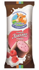 Мороженое пломбир Коровка из Кореновки Кубанская лакомка Малиновое трубочка, 90г