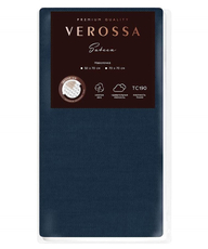 Наволочка Verossa темно-синяя сатин, 70 x 70см