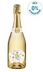 Вино игристое безалкогольное Artis Fines bulles Chardonnay белое полусладкое, 0.75л