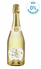 Вино игристое безалкогольное Artis Fines bulles Chardonnay белое полусладкое, 0.75л