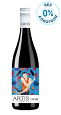 Вино безалкогольное Artis Merlot красное полусладкое, 0.75л