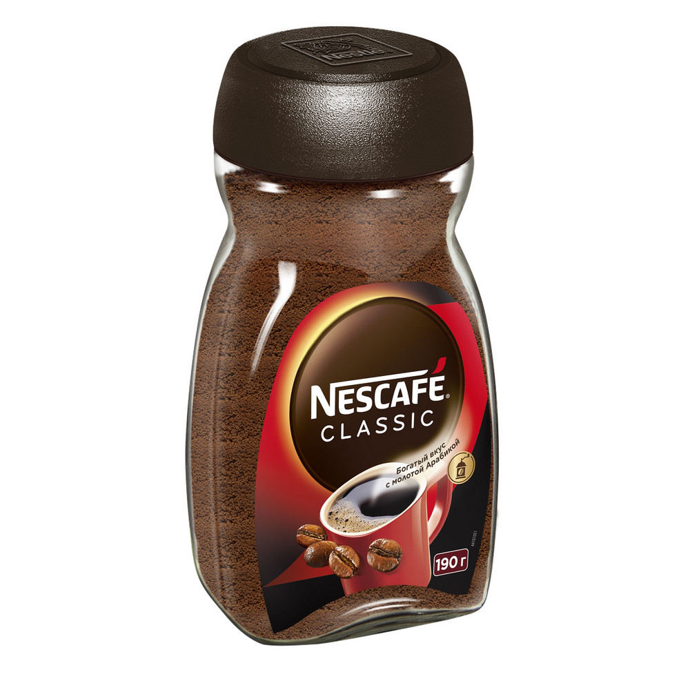 Кофе Nescafe Classic растворимый, 190г купить с доставкой на дом, цены в  интернет-магазине