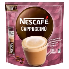 Напиток кофейный Nescafe Cappuccino порционный растворимый (18г x 20шт), 360г