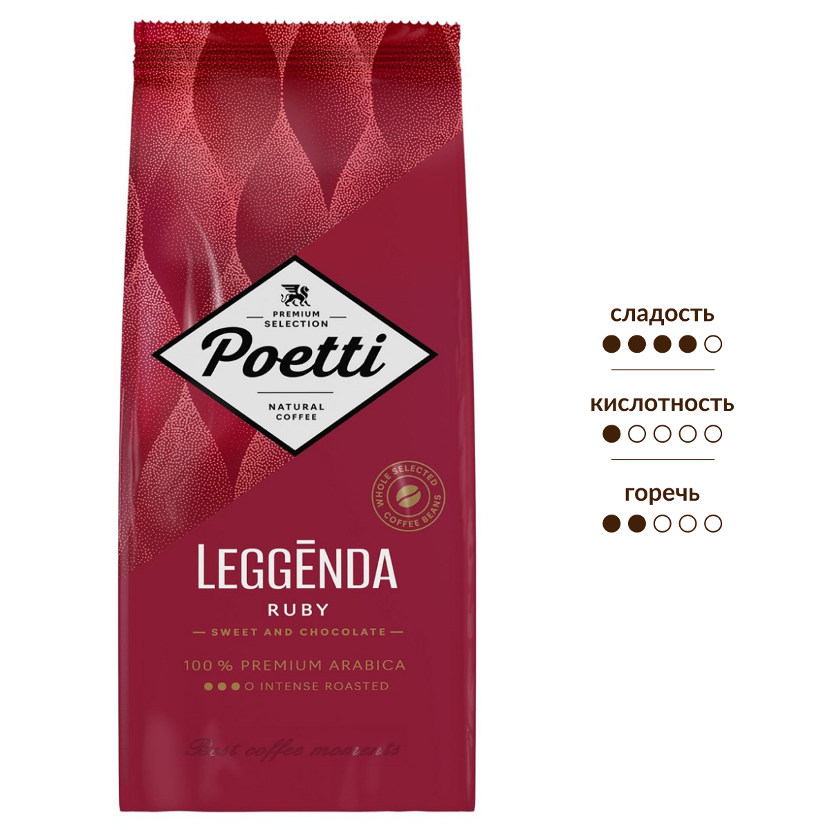 Изображение товара Кофе Poetti Leggenda Ruby в зернах, 1кг