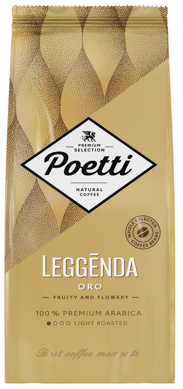 Изображение товара Кофе Poetti Leggenda Oro в зернах светлая обжарка 1кг Россия