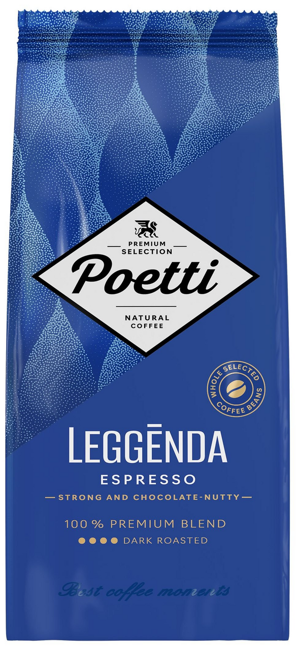 Изображение товара Кофе Poetti Leggenda Espresso в зернах 1кг темная обжарка