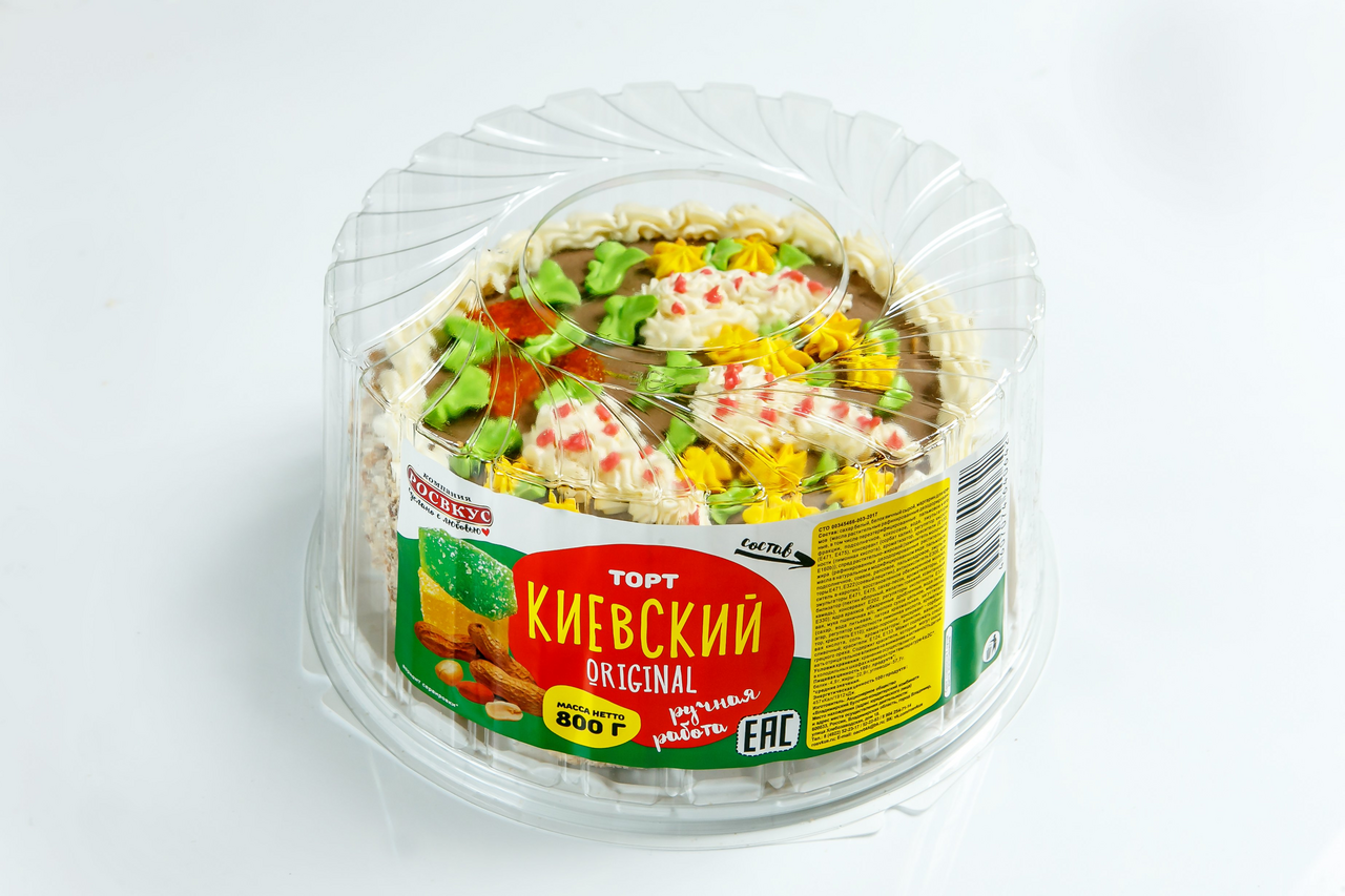 Торт Росвкус Киевский Original, 800г купить с доставкой на дом, цены в  интернет-магазине