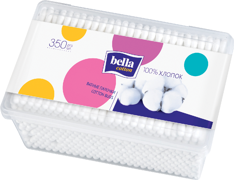 Палочки Bella Cotton ватные, 350шт купить с доставкой на дом, цены в ...