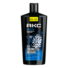 Гель для душа и шампунь Акс Cool Ocean 2в1, 610мл