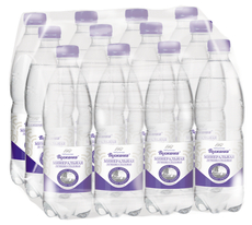 Вода Волжанка питьевая газированная, 500мл x 12 шт