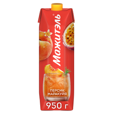 Напиток сывороточный Мажитэль персик, маракуйя 0.05%, 950г