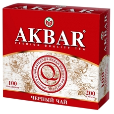 Чай Akbar Classic Series черный пакетированный (2г х 100шт), 200г