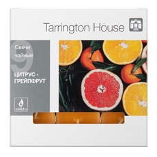Tarrington House Свеча Чайная ароматическая Цитрус & грейпфрут, 9шт