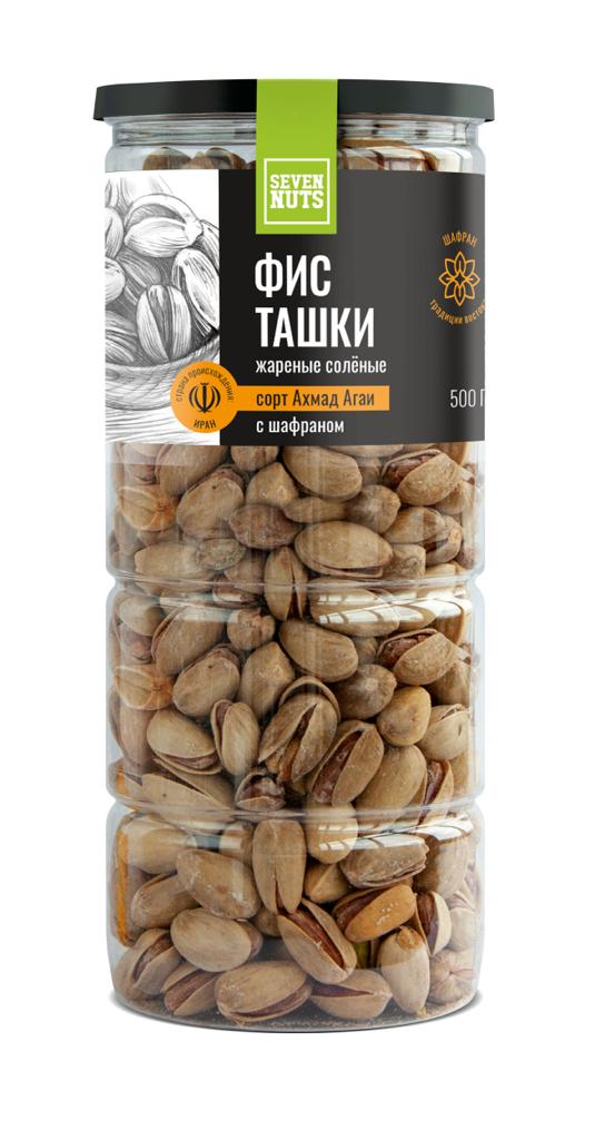 Фисташки Seven nuts Ахмад Агаи жареные с солью и шафраном, 500г купить ...