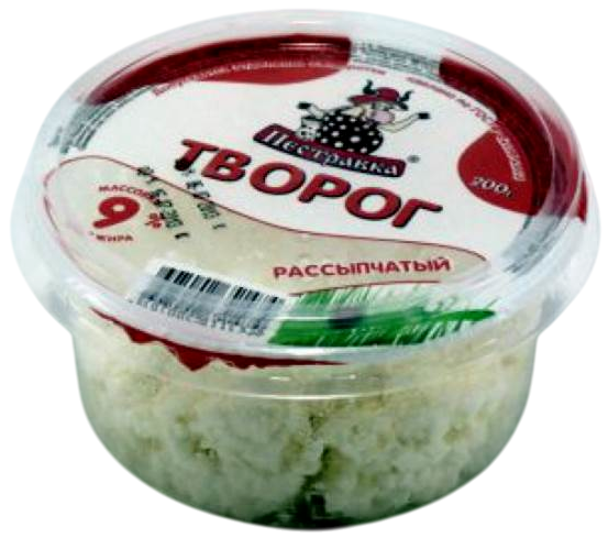 Творог рассыпчатый Пестравка 9%, 200г