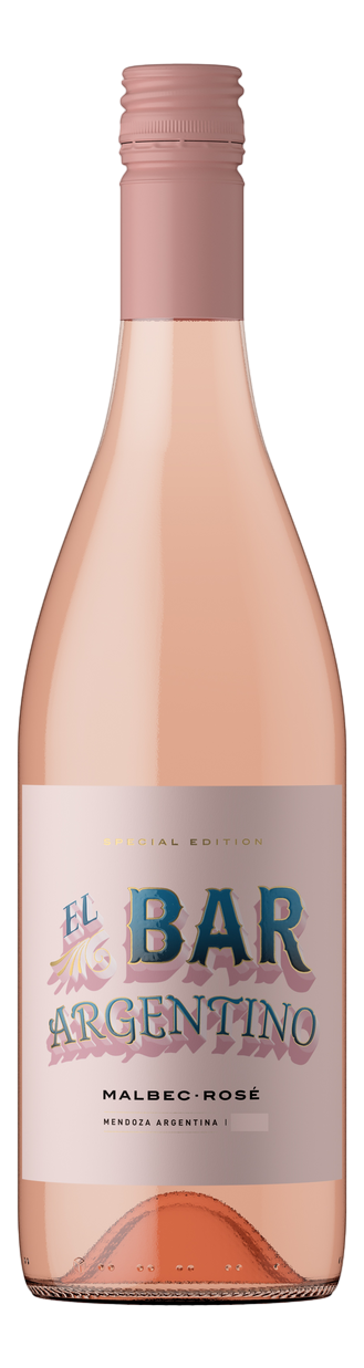 Вино El Bar Argentino Malbec Rose розовое сухое, 0.75л