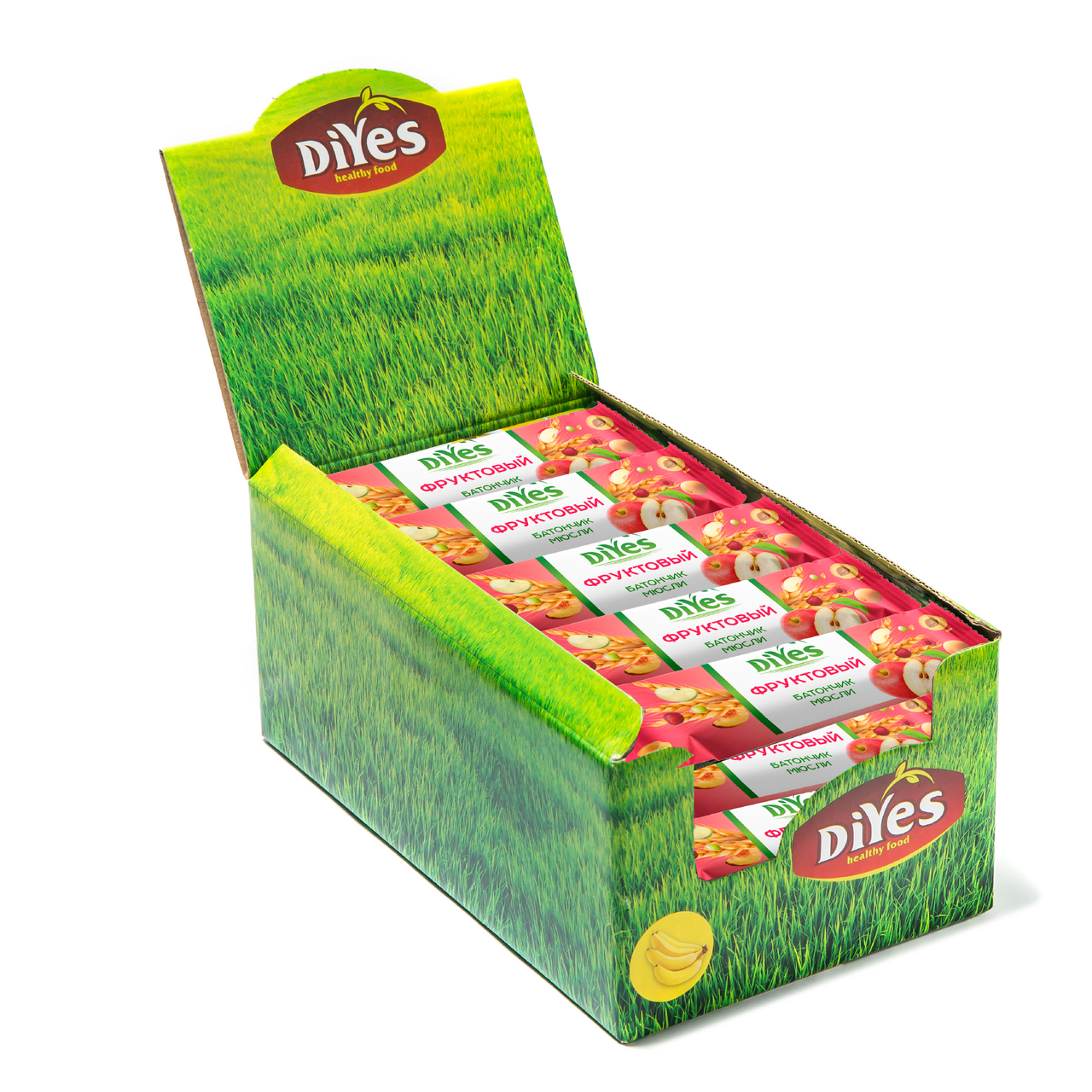Батончик-мюсли DiYes фруктовый, 25г х 36 шт