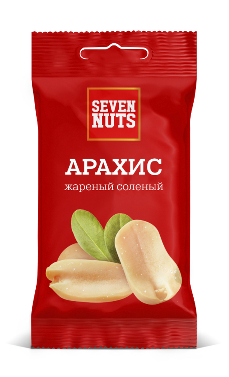 Арахис Seven nuts жареный соленый, 50г купить с доставкой на дом, цены в  интернет-магазине