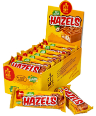 Батончик протеиновый Fit Kit Hazels фундук-карамель в глазури без сахара, 45г х 15 шт
