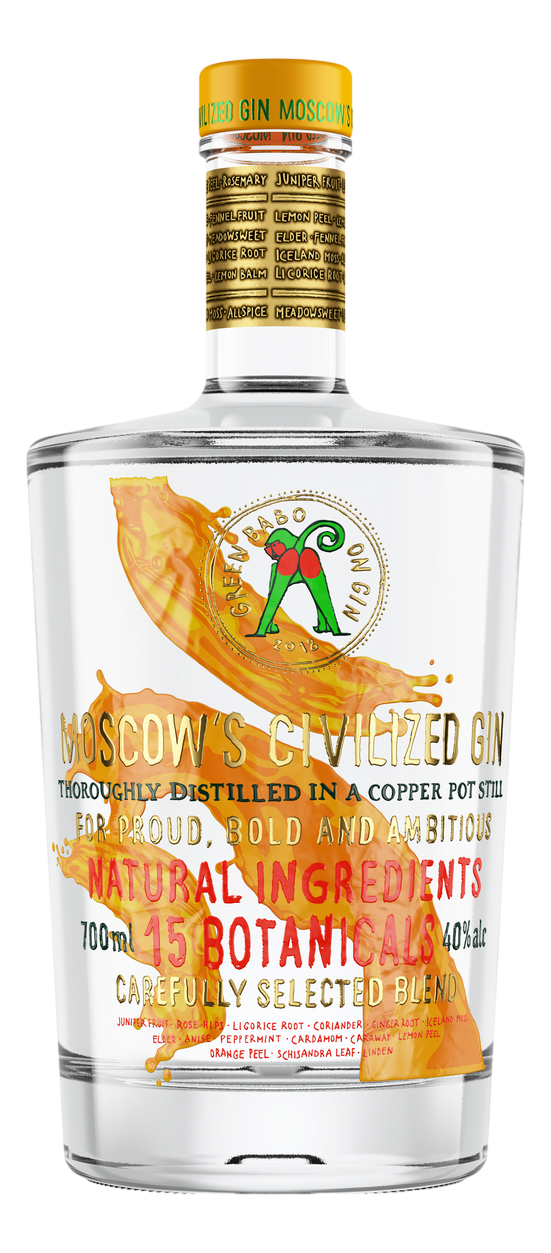 Изображение товара Джин Green Baboon Citrus 0.7л — яркий аромат и свежий вкус