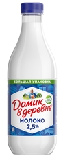 Молоко Домик в деревне пастеризованное 2.5%, 1.4л