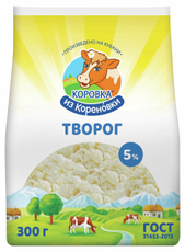 Творог Коровка из Кореновки 5%, 300г