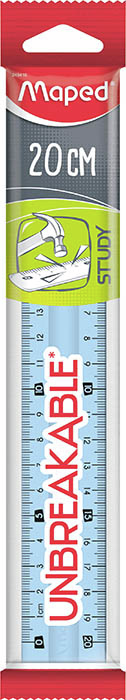 Линейка Maped Study Unbreakable упругая, 20см