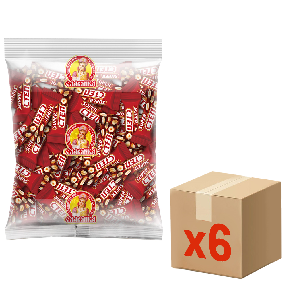 Конфеты Славянка Super step, 1кг x 6 шт