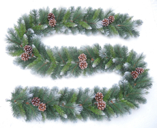 Tarrington House гирлянда еловая с шишками, 270см