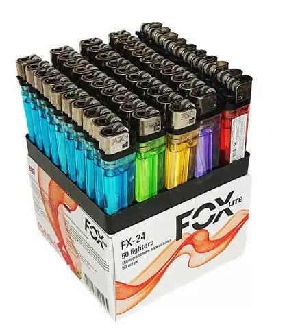 Зажигалка Foxlite кремниевая FX-24, 50 шт купить с доставкой на дом ...