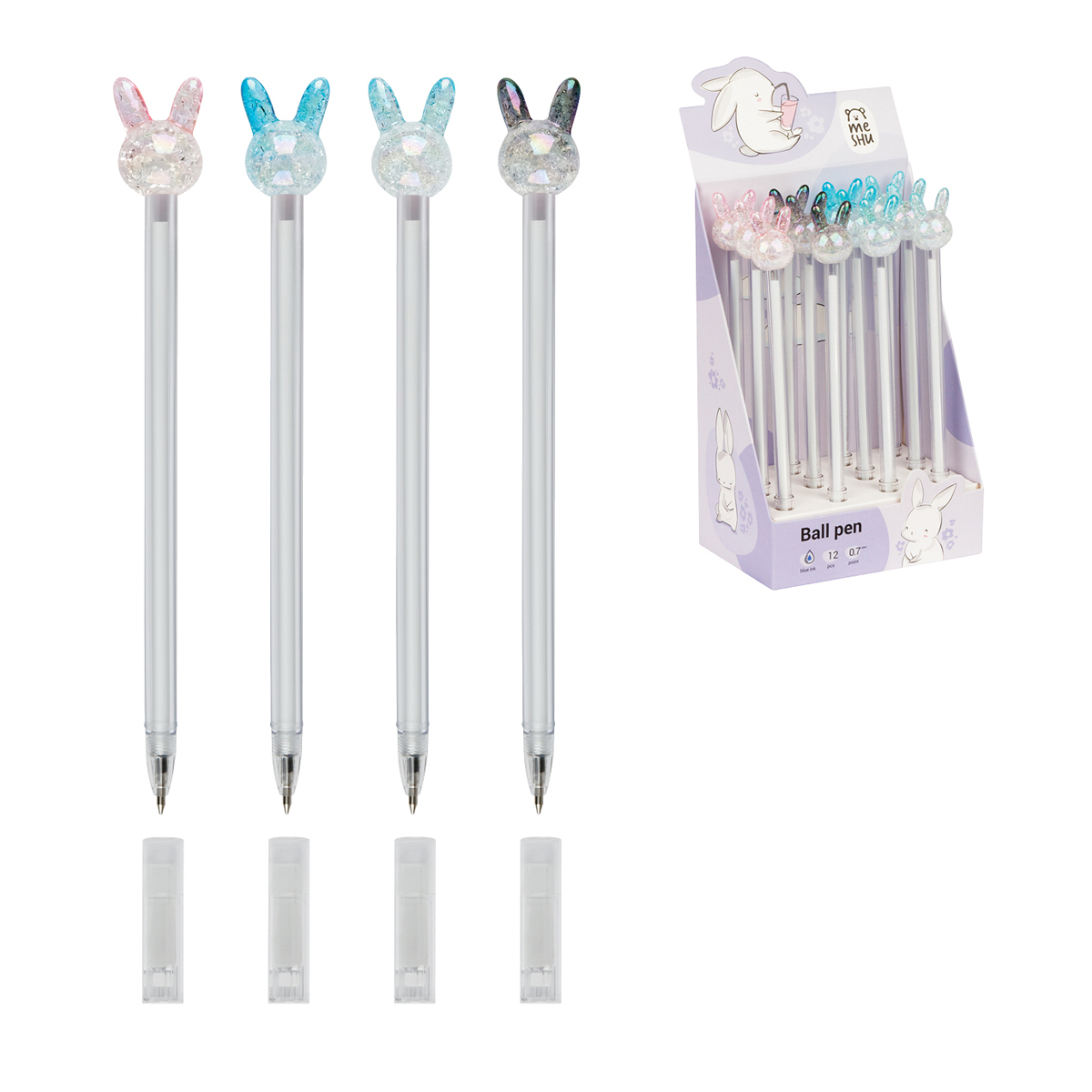 Изображение товара Ручка Meshu Crystal Rabbit шариковая синяя