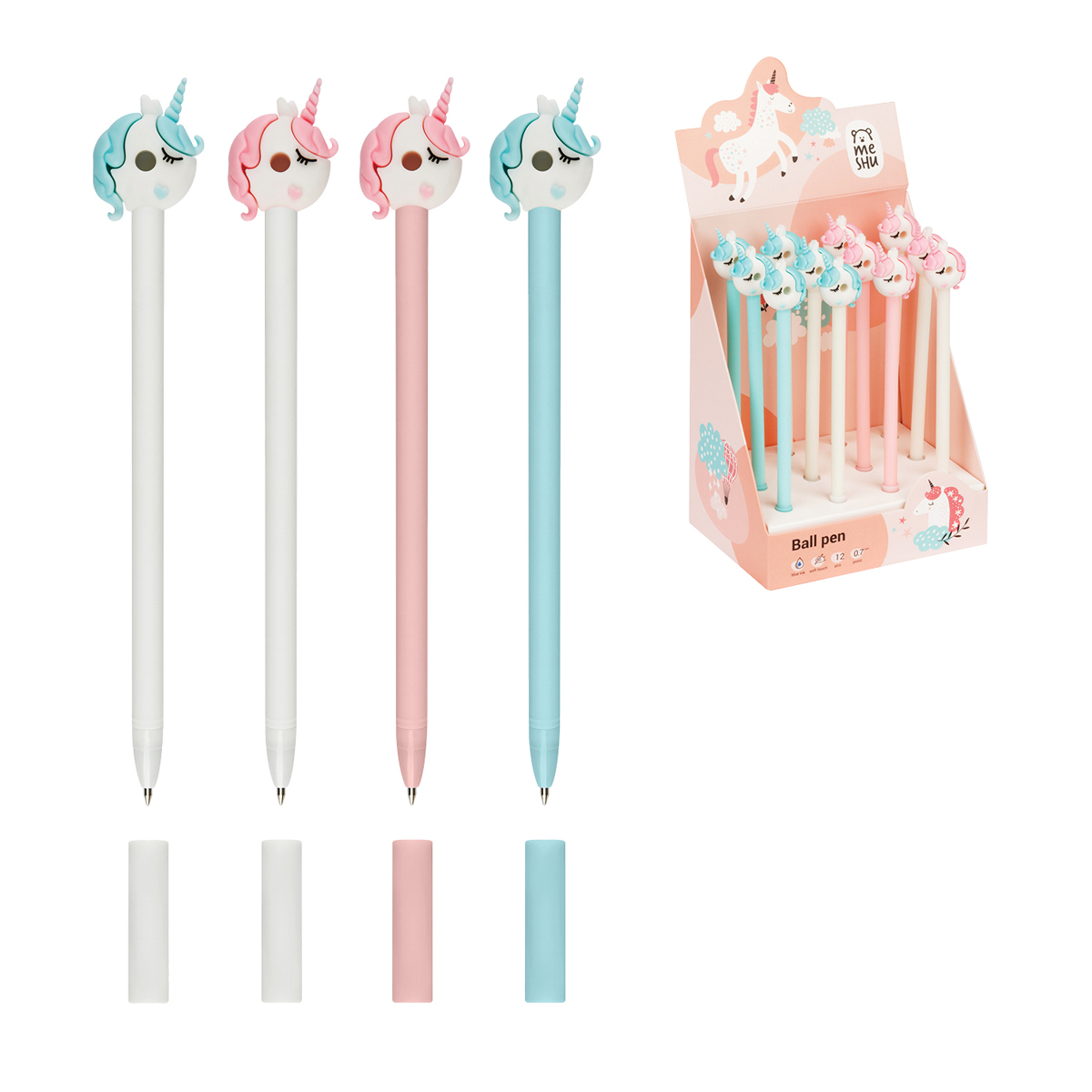 Ручка Meshu Sweetheart Unicorn шариковая синяя 0.7мм купить с доставкой ...