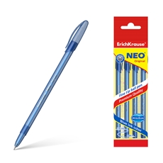 Ручка Erich Krause Neo Original шариковая синяя, 4шт