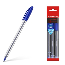 Ручка Erich Krause Classic шариковая U-108 синяя 1мм, 3шт