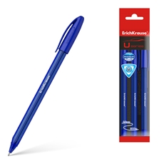 Ручка Erich Krause Original шариковая U-108 синяя 1мм, 3шт