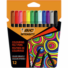 Фломастеры цветные BIC Intensity, 12 цветов