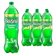 Напиток Frustyle газированный лимон-лайм, 1.5л x 6 шт